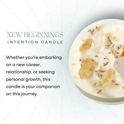 New Beginnings Intention Candle